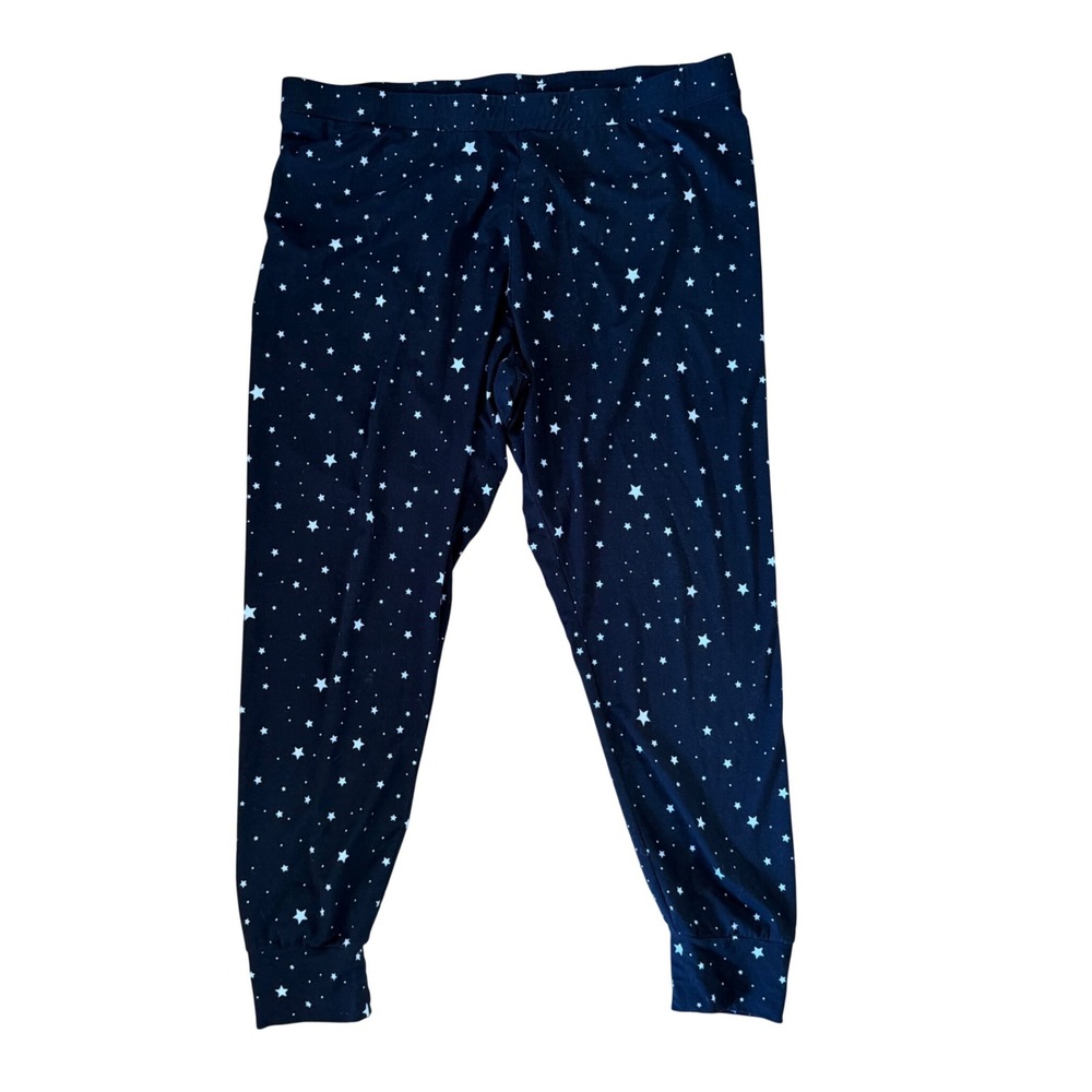 Ricki's Pajama Joggers Star Print Celestial Navy Blue Loungewear XL